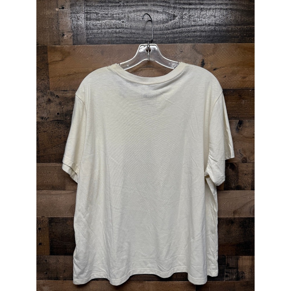 The North Face Evolution Half Dome T‎ Shirts Women 3XL Cream Cotton Short Sleeve - Picture 2 of 5